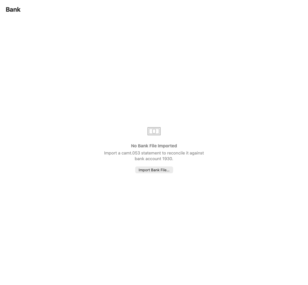 The Smartbok Bank view with sample account activity