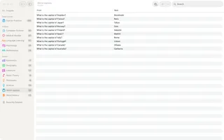 The Swiftflip Mac library with folders and decks in its sidebar